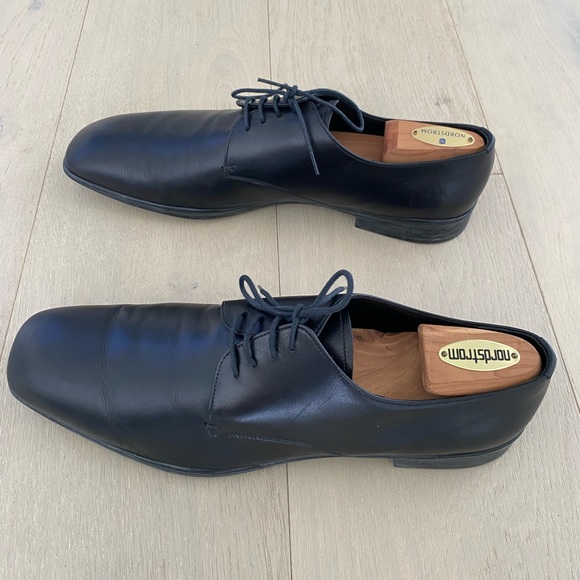 Authentic Prada Brushed Leather Derby Shoes
